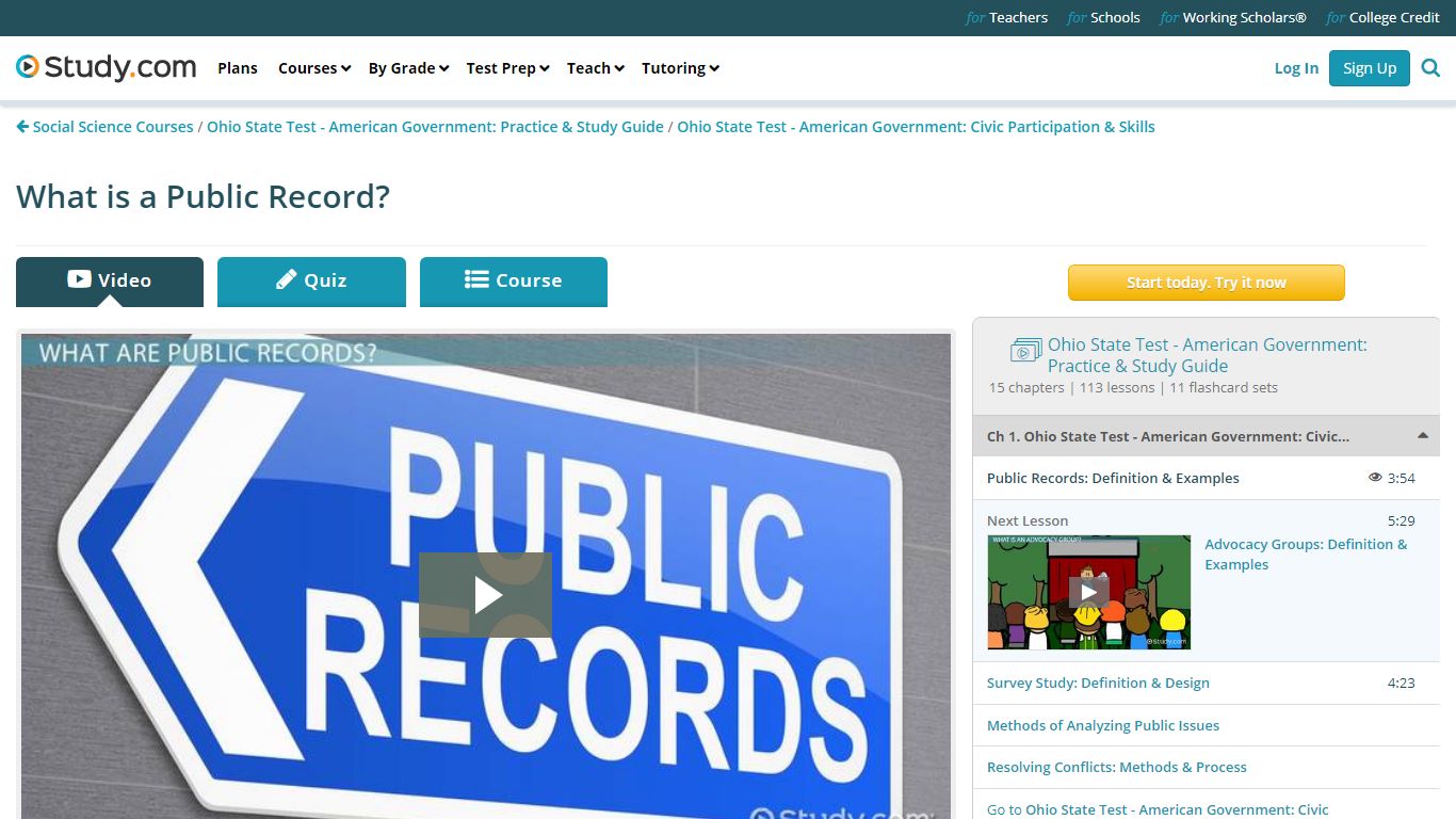 Public Records: Overview & Examples | What is a Public Record? - Video ...