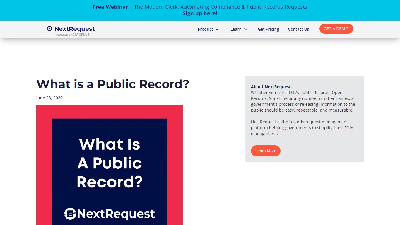What is a Public Record? | NextRequest